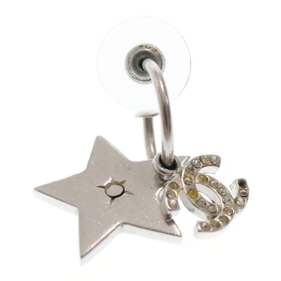 CHANEL（シャネル） スターモチーフ ライトストーン ピアス シルバー