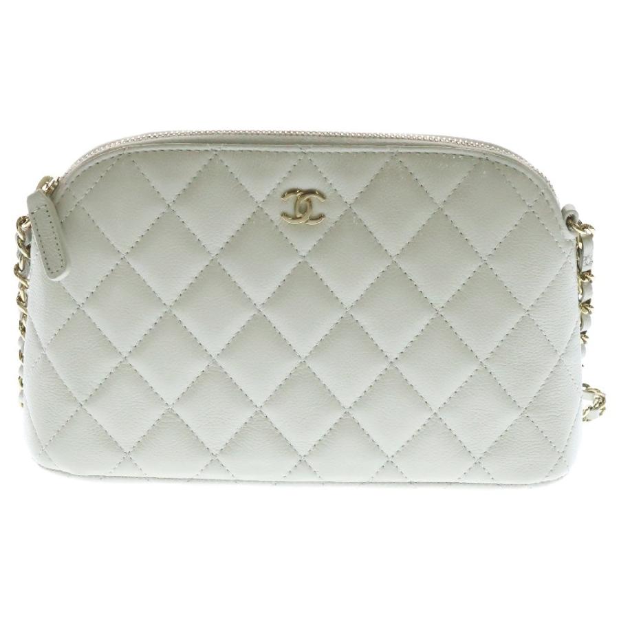 CHANEL】チェーンクラッチ ココマーク ショルダーバッグ キャビアスキン