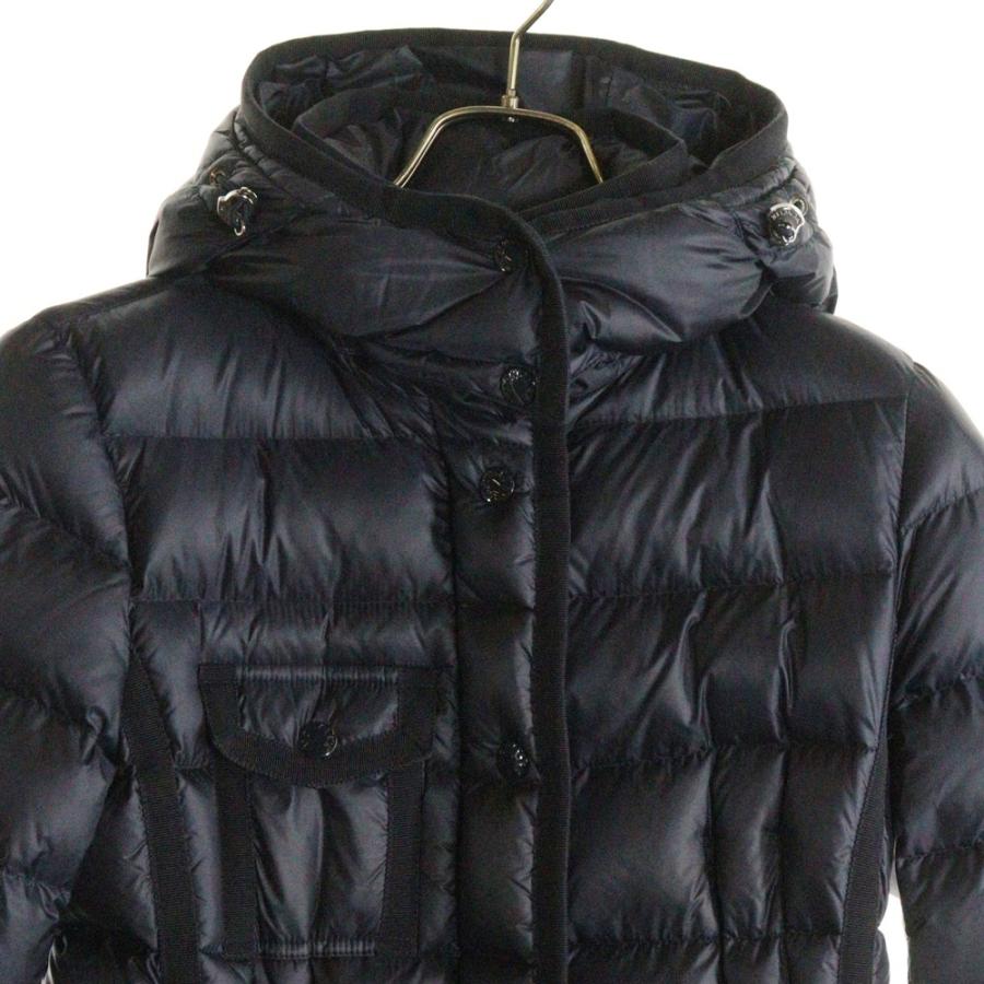 モンクレール ダウンコート　エルミンヌ　ダークネイビー MONCLER（モンクレール） 美品△MONCLER HERMINE エルミンヌ ロゴ