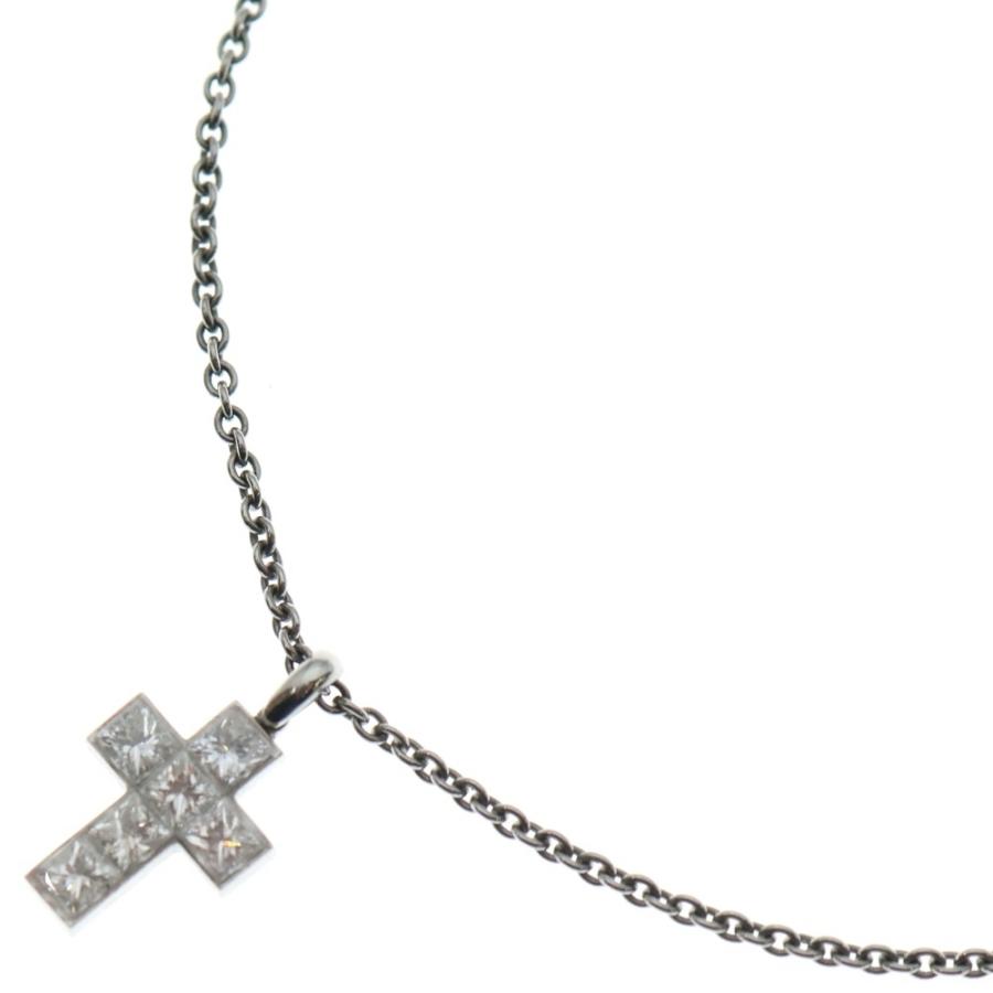 Cartier（カルティエ） プラチナ ダイヤモンド クロスネックレス Pt950