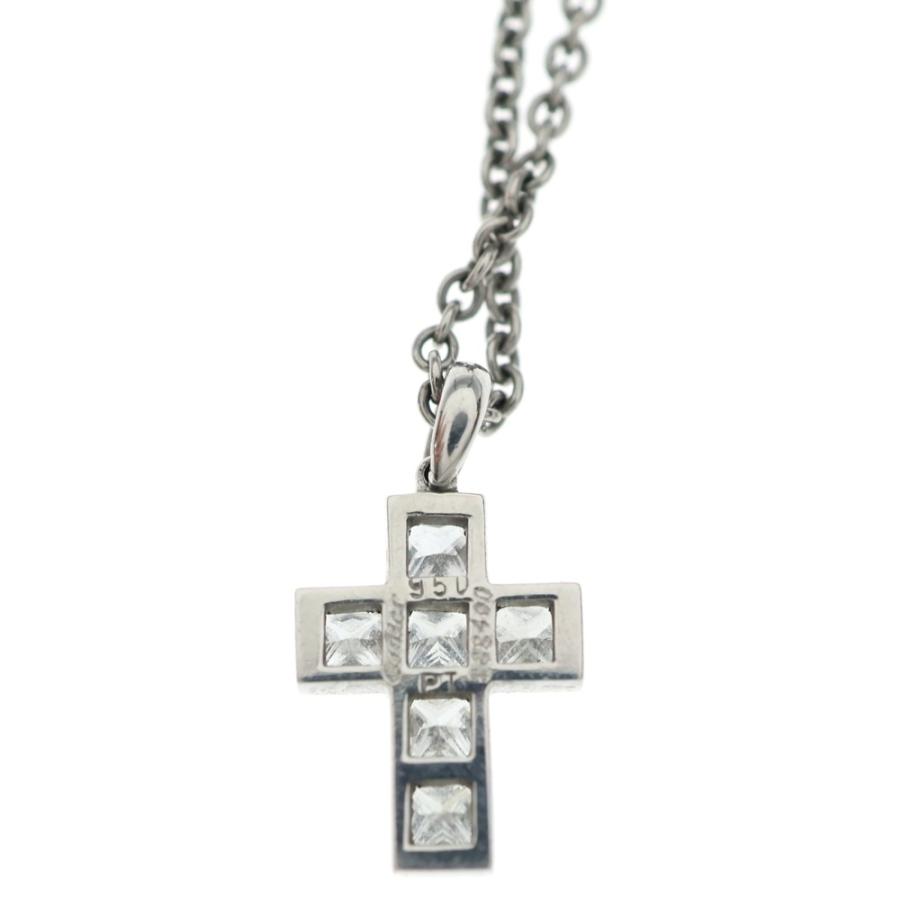 Cartier（カルティエ） プラチナ ダイヤモンド クロスネックレス Pt950