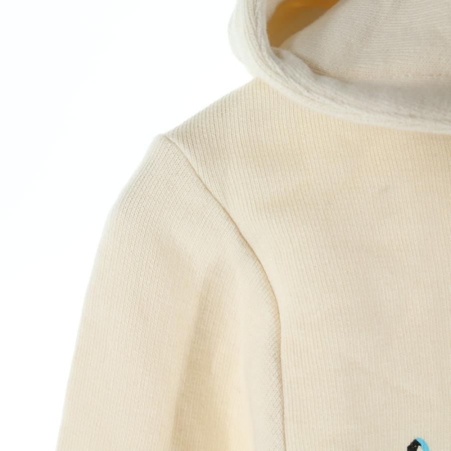 GUCCI グッチ チルドレンズ ラビットロゴプルオーバースウェットパーカー ベージュ キッズ 611220 XJE3B GUCCI（グッチ） チルドレンズ ラビットロゴプルオーバースウェット