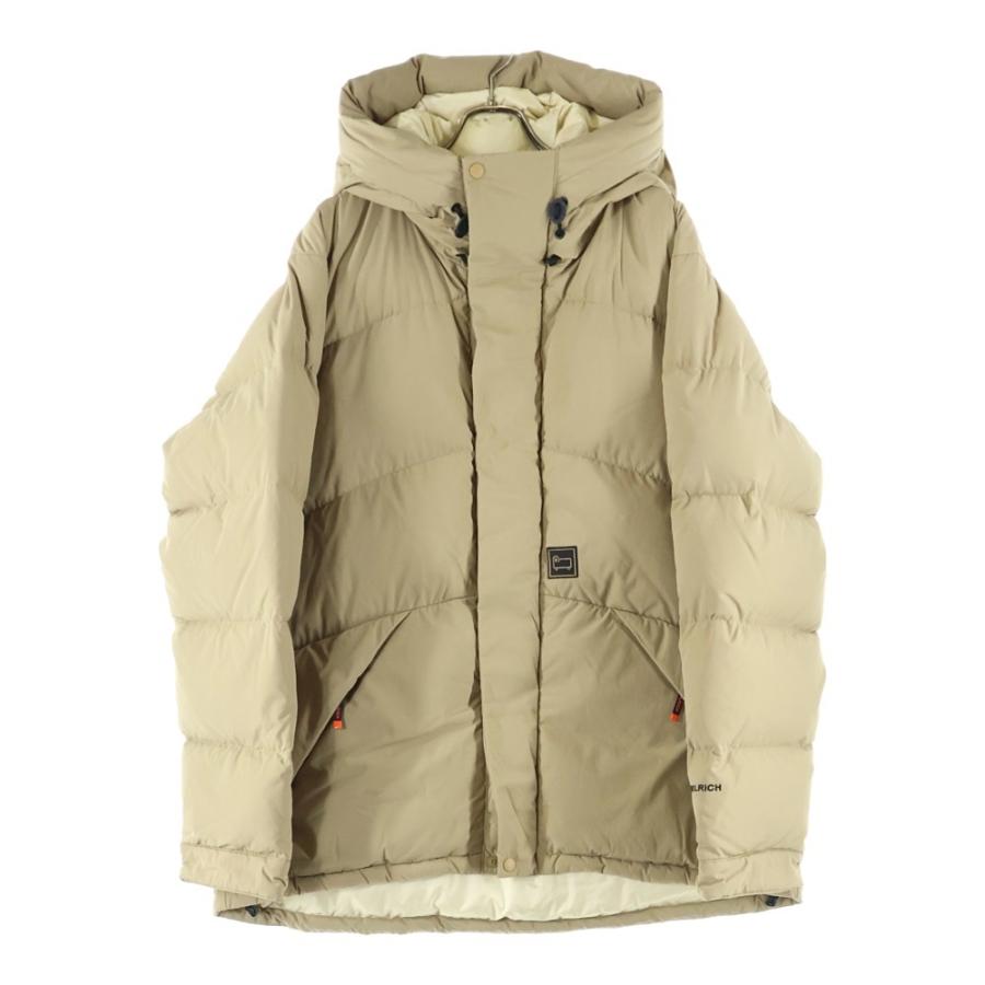 WOOLRICH（ウールリッチ） ロゴワッペン付 フーデッドダウンジャケット