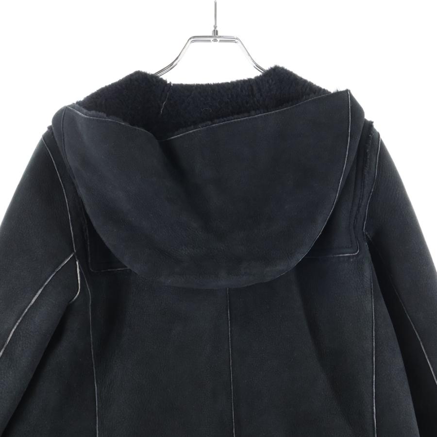 バーバリーロンドン、ムートン、ダッフル、レザーコート、Burberry BURBERRY（バーバリー） ムートン スエード ラムレザー ボアライニング