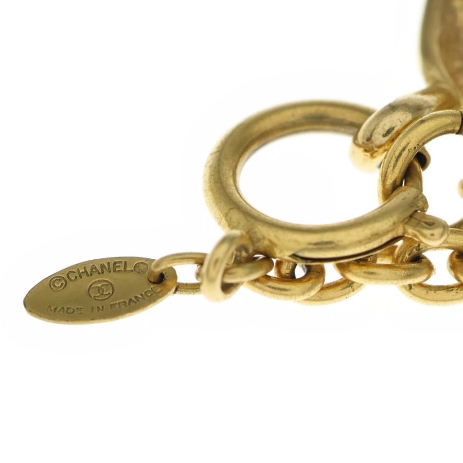 CHANEL ［ヒビあり］茶色ビーズの十字架型ペンダントヘッド CHANEL ［ヒビあり］茶色ビーズの十字架型ペンダントヘッド CHANEL