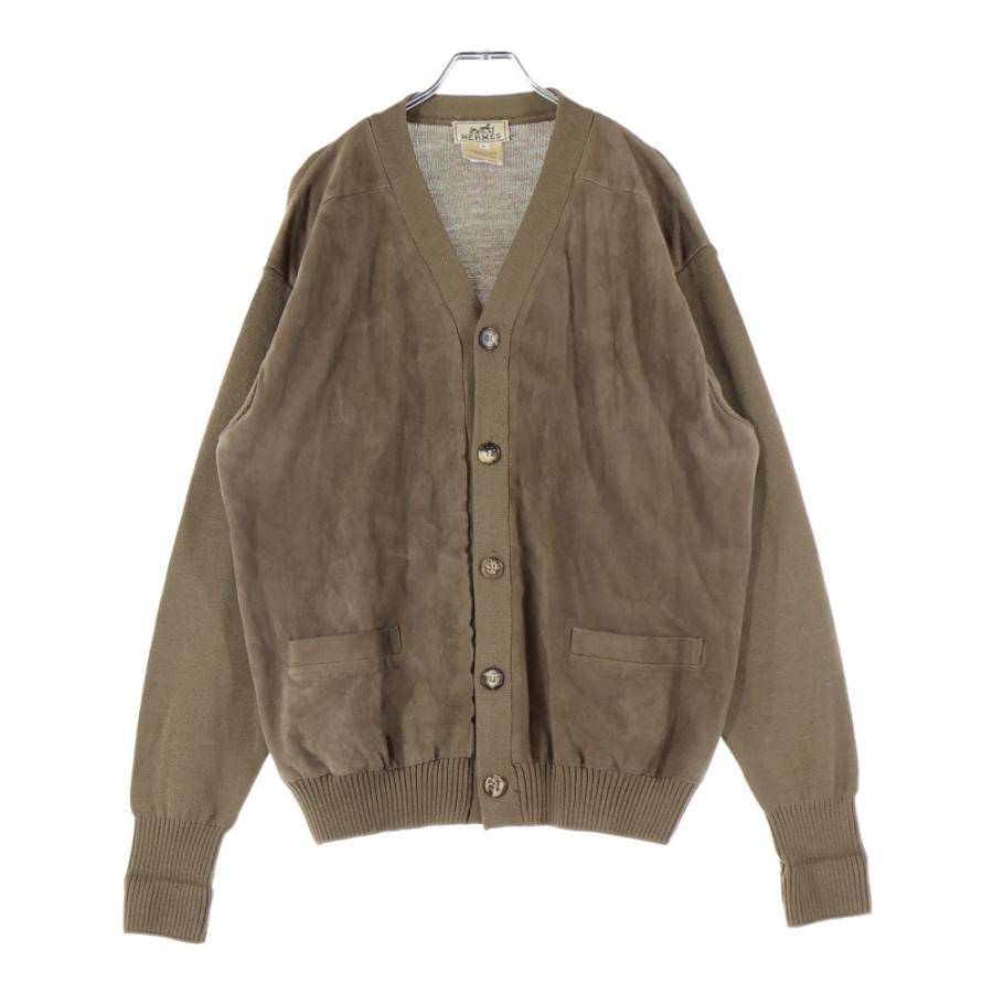 HERMES（エルメス） スエード切り替え シルク カシミヤ混 ウール