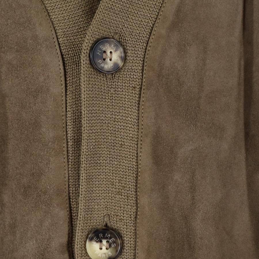 エルメス　シルク混カーディガン HERMES(エルメス) カシミヤシルクニットカーディガン86-7714 86-7714