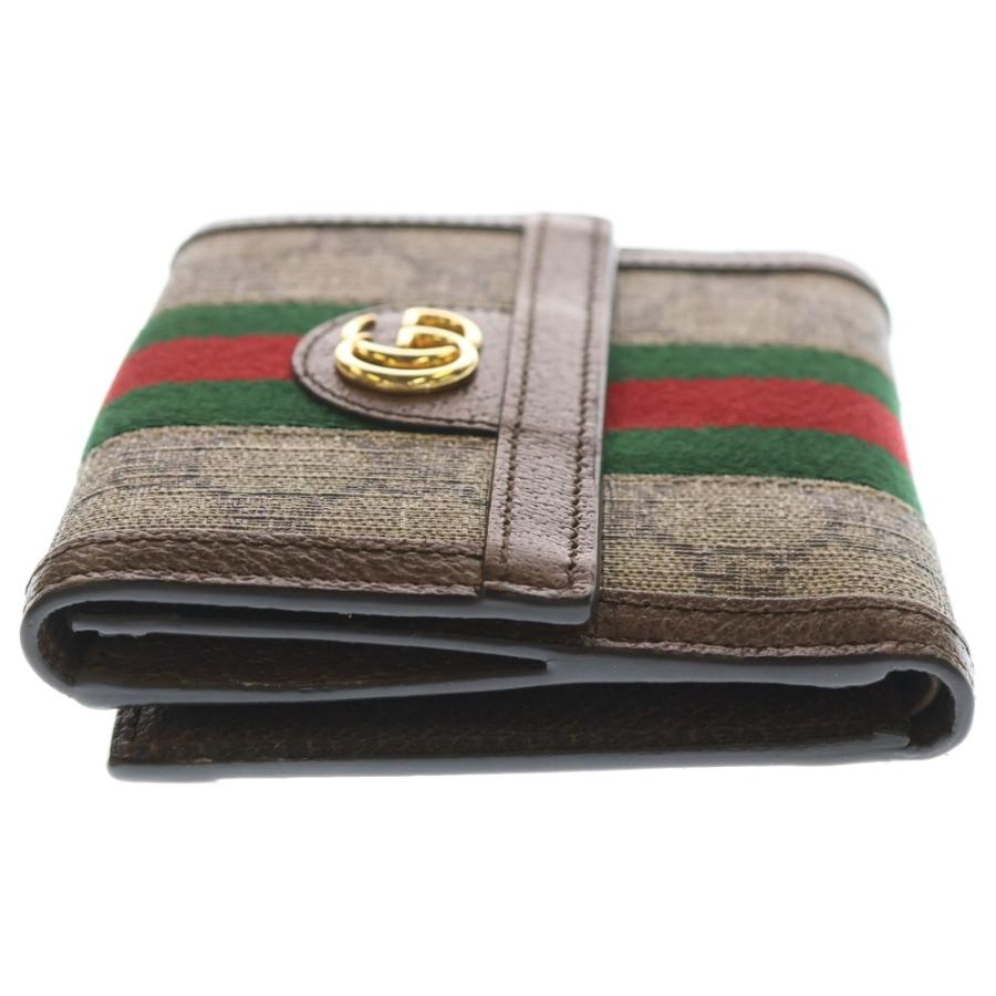 GUCCI（グッチ） GGスプリーム オフディア コンパクトウォレット 三
