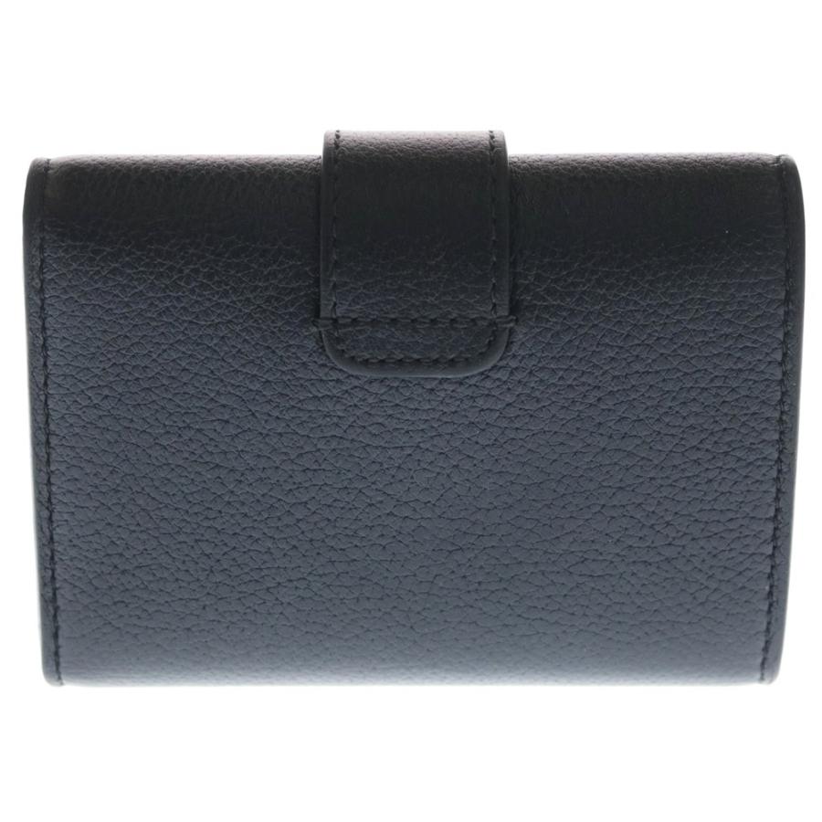 CELINE ブラックレザー コンパクト財布 セリーヌ CELINE CELINE 二つ折り財布 Bi-fold Wallet with Coin