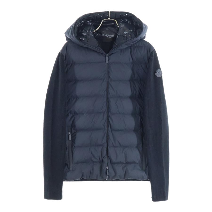MONCLER（モンクレール） 21AW ラバーワッペンロゴ ニット切り替え