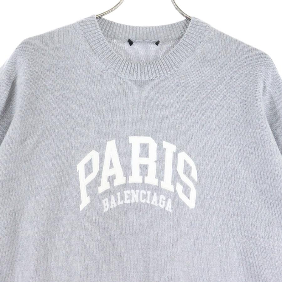 BALENCIAGA（バレンシアガ） 22SS PARIS LOGO CREW NECK KNIT