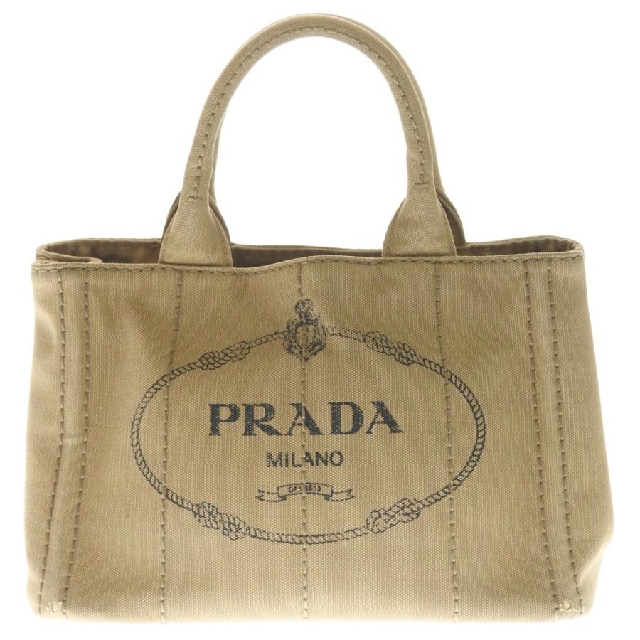 PRADA（プラダ） カナパトートバッグ ハンドバッグ ブラウン ベージュ