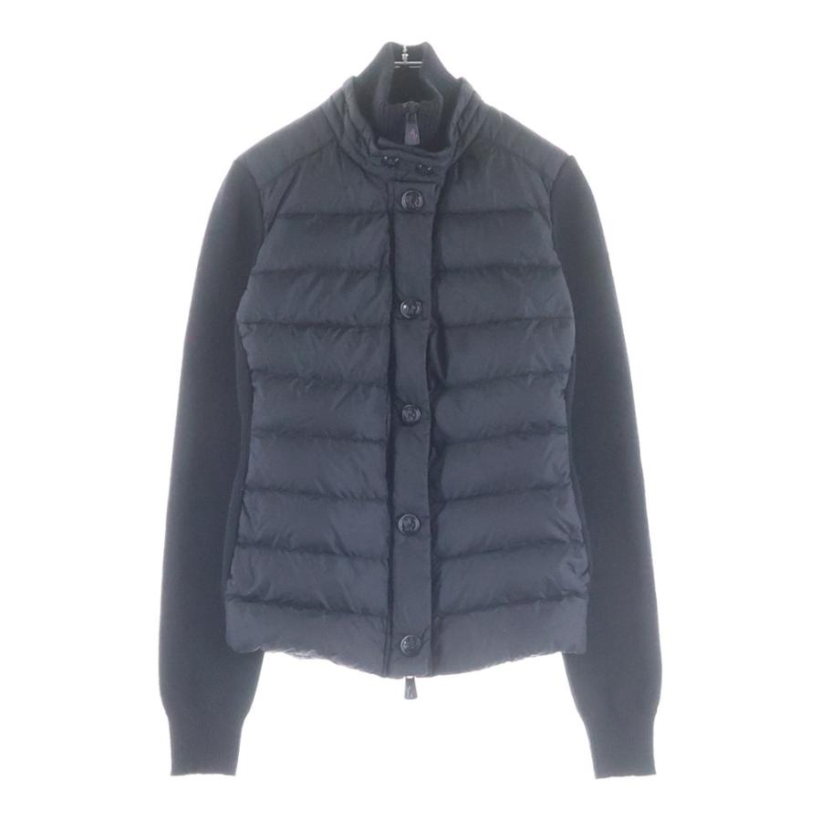 MONCLER（モンクレール） 21AW ワッペンロゴ ニット切り替え ジップ