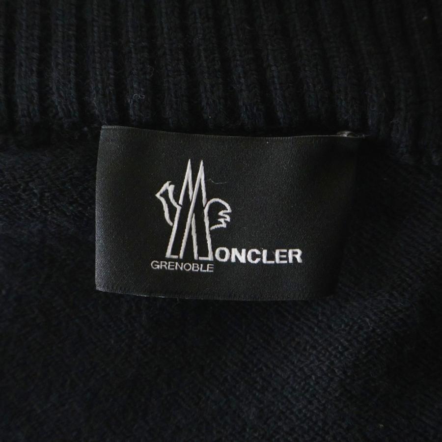 MONCLER（モンクレール） 21AW ワッペンロゴ ニット切り替え ジップ