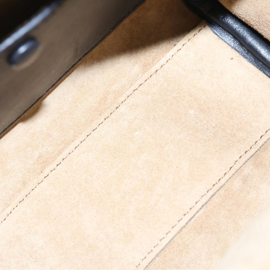 LOEWE ロエベ アマソナ16 ブラック ナッパレザー ハンドバッグ 2wayショルダーバッグ LOEWE（ロエベ） アマソナ16 ブラック ナッパレザー ハンドバッグ 2way