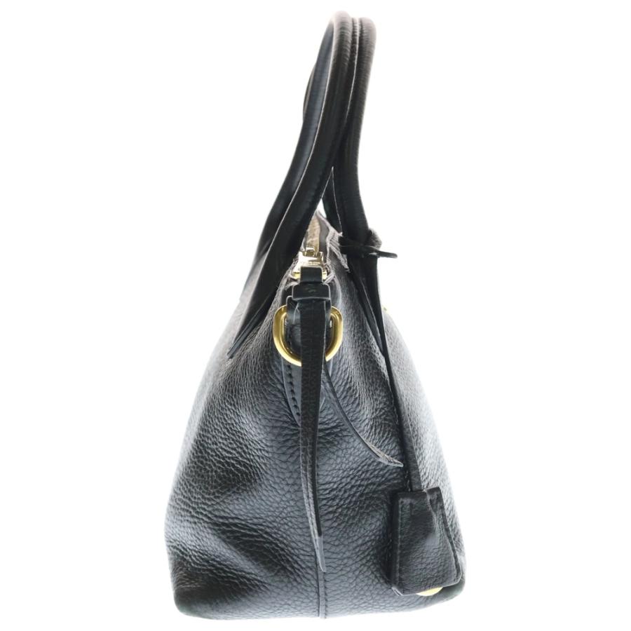 PRADA プラダ ヴィッテロダイノ 2WAYハンドバッグ ショルダーバッグ ブラック レザー 1BA111 ゴールド金具 PRADA（プラダ） ヴィッテロダイノ 2WAYハンドバッグ ショルダーバッグ