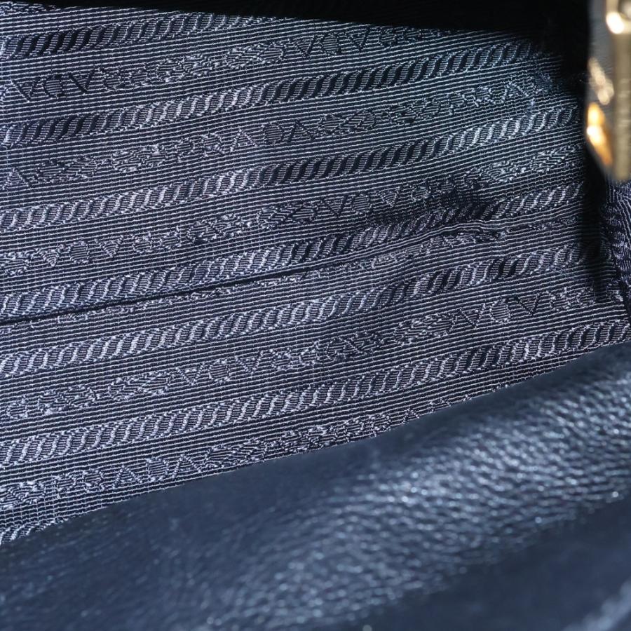 PRADA プラダ ヴィッテロダイノ 2WAYハンドバッグ ショルダーバッグ ブラック レザー 1BA111 ゴールド金具 PRADA（プラダ） ヴィッテロダイノ 2WAYハンドバッグ ショルダーバッグ