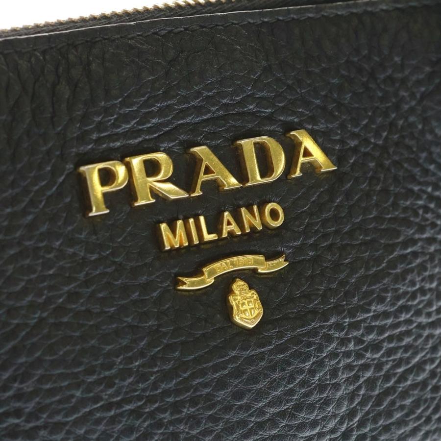 PRADA プラダ ヴィッテロダイノ 2WAYハンドバッグ ショルダーバッグ ブラック レザー 1BA111 ゴールド金具 PRADA（プラダ） ヴィッテロダイノ 2WAYハンドバッグ ショルダーバッグ