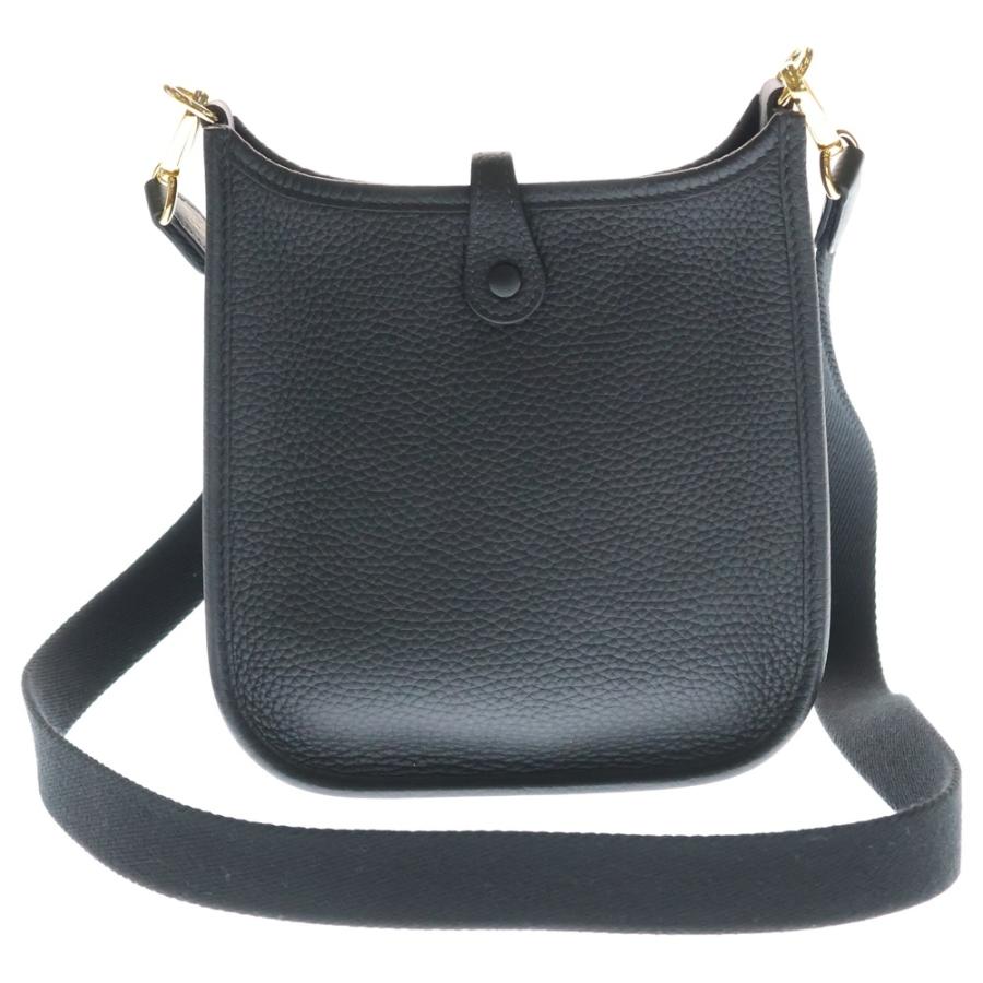 エルメス 黒 レザー ショルダーバッグ　エブリン　tpm インナーバック付き HERMES（エルメス） エブリンTPM ショルダーバッグ ブラック トリヨン
