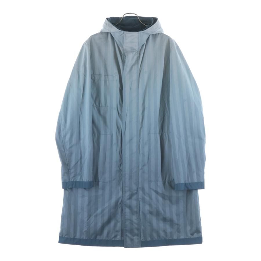LOUIS VUITTON ルイヴィトン 22AW Damier Stripes Reversible Parka RM222V NF3 HNK05W リバーシブルダミエストライプナイロンパーカー ブルー LOUIS VUITTON（ルイ・ヴィトン） 22AW Damier Stripes Reversible