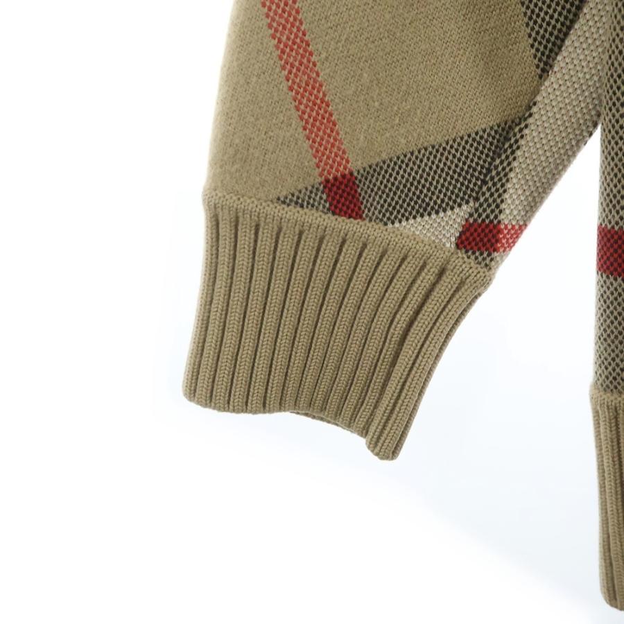 BURBERRY バーバリー ノヴァチェック カーディガン S ベージュ 8039153 BURBERRY（バーバリー） ノヴァチェック カーディガン S ベージュ