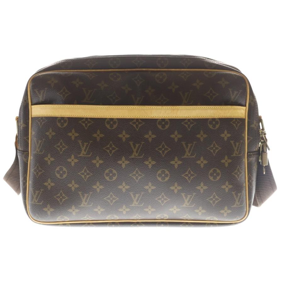 LOUIS VUITTON ルイヴィトン リポーターGM モノグラム PVC レザー ショルダーバッグ ゴールド金具 ブラウン M45252 LOUIS VUITTON（ルイ・ヴィトン） リポーターGM モノグラム PVC レザー