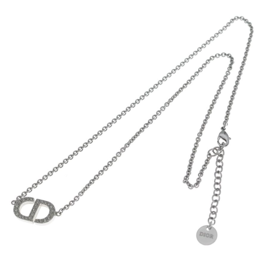 DIOR ディオール Petit CD ネックレス ペンダント チェーン シルバー