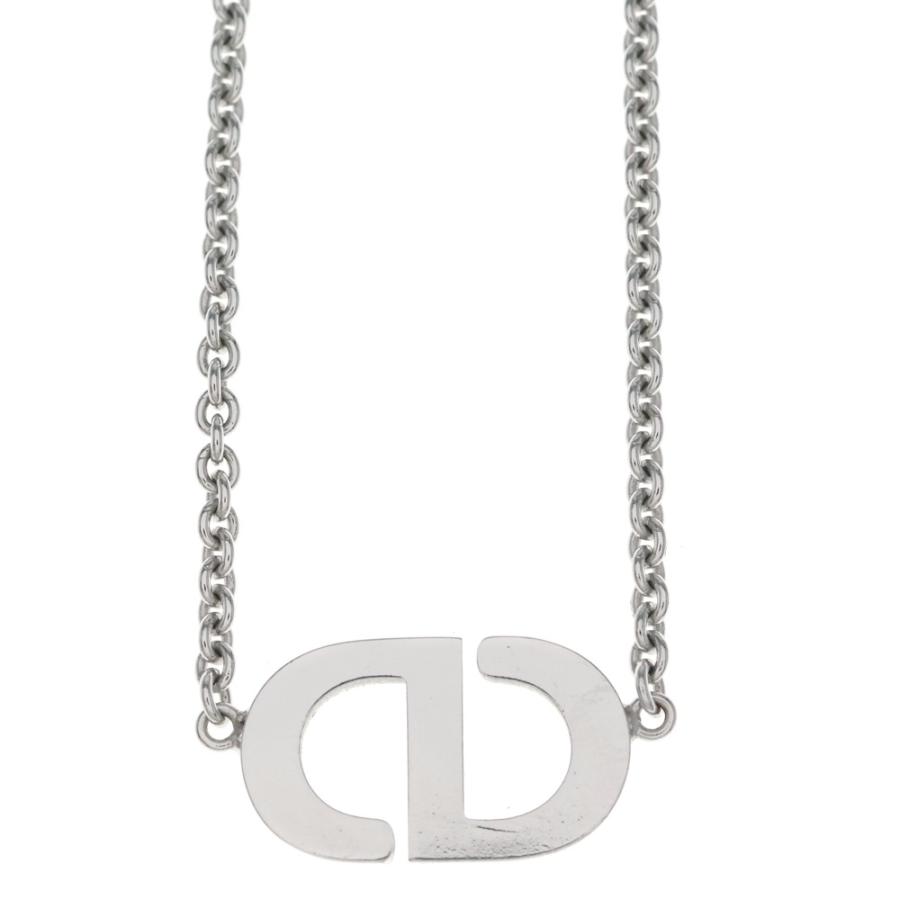 DIOR ディオール Petit CD ネックレス ペンダント チェーン シルバー