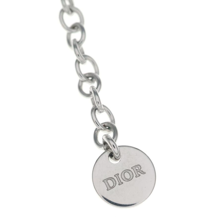 DIOR ディオール Petit CD ネックレス ペンダント チェーン シルバー
