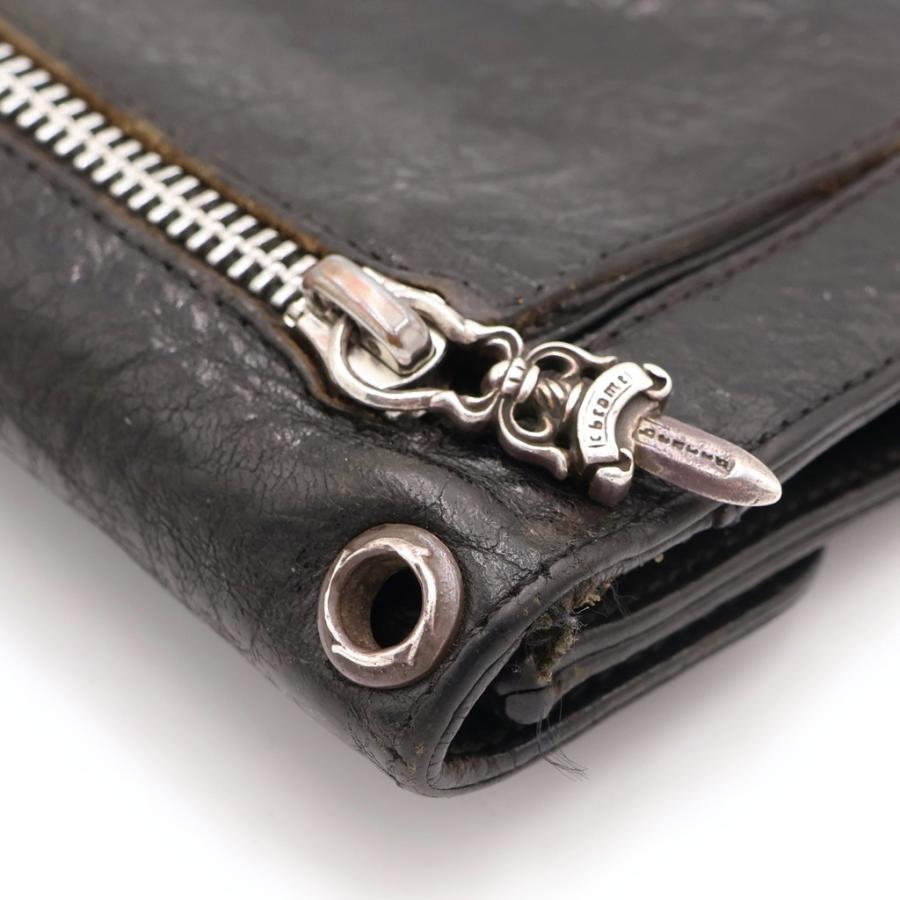 CHROME HEARTS（クロムハーツ） WAVE ウェーブ レザーウォレット 財布