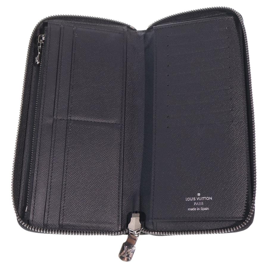 LOUIS VUITTON ルイヴィトン モノグラムエクリプス ラウンドウォレット ロングウォレット 長財布 カードケース ブラック PVC M62295 シルバー金具 LOUIS VUITTON（ルイ・ヴィトン） モノグラムエクリプス ラウンド