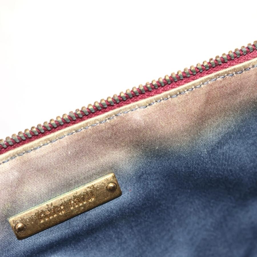 miumiu ミュウミュウ マテラッセ ポーチ クラッチバッグ ケース ピンク