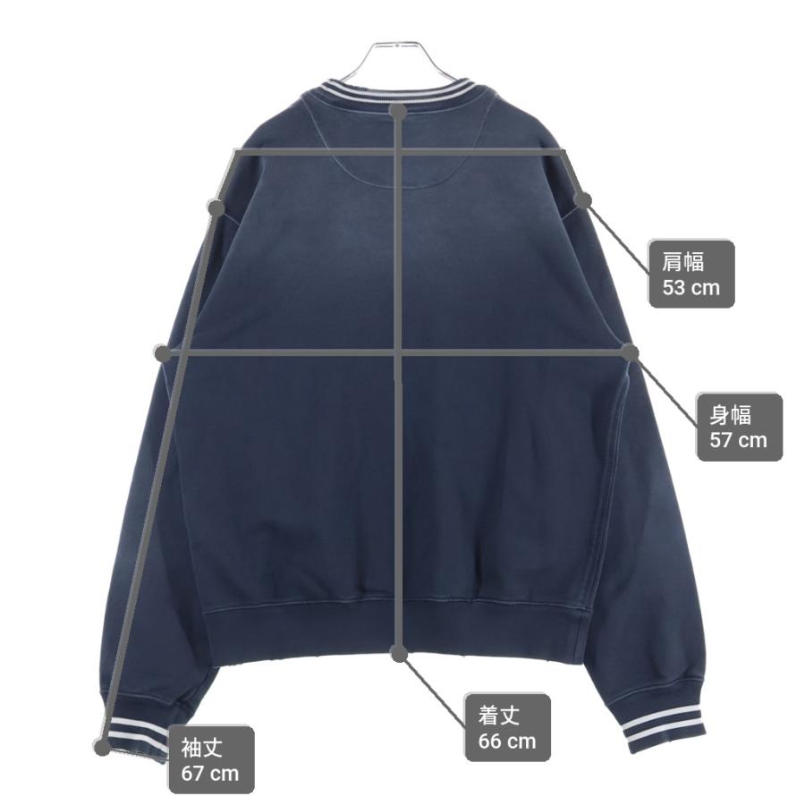 PRADA（プラダ） ロゴプリント ヴィンテージ加工 クルーネック プル