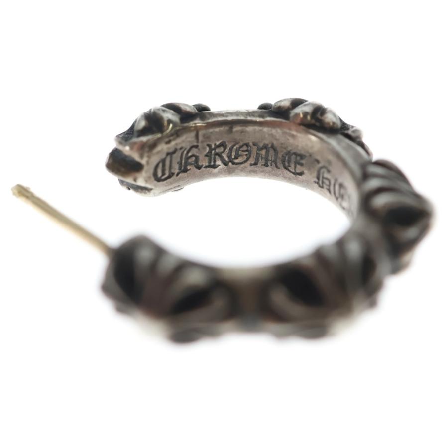 CHROME HEARTS（クロムハーツ） クロスバンド フープ ピアス シルバー