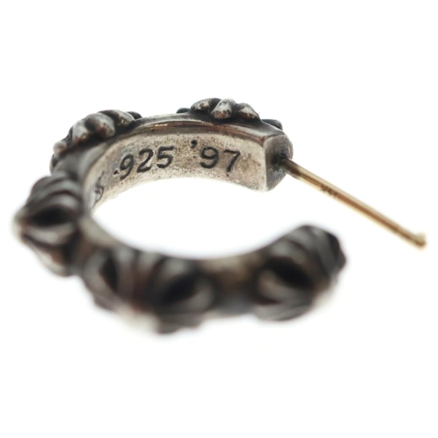 CHROME HEARTS（クロムハーツ） クロスバンド フープ ピアス シルバー