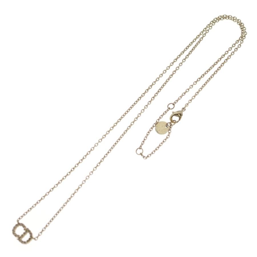 DIOR CDロゴ ネックレス ペンダント ラインストーン メッキ 金 ゴールド DIOR ディオール CDロゴ ネックレス ラインストーン メッキ ゴールド