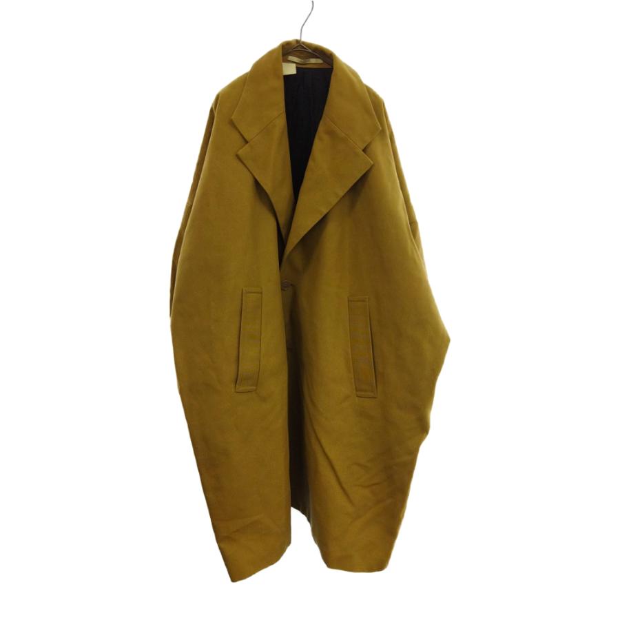 エヌハリウッド 18AW バックプリントオーバーサイズコート ベージュ  