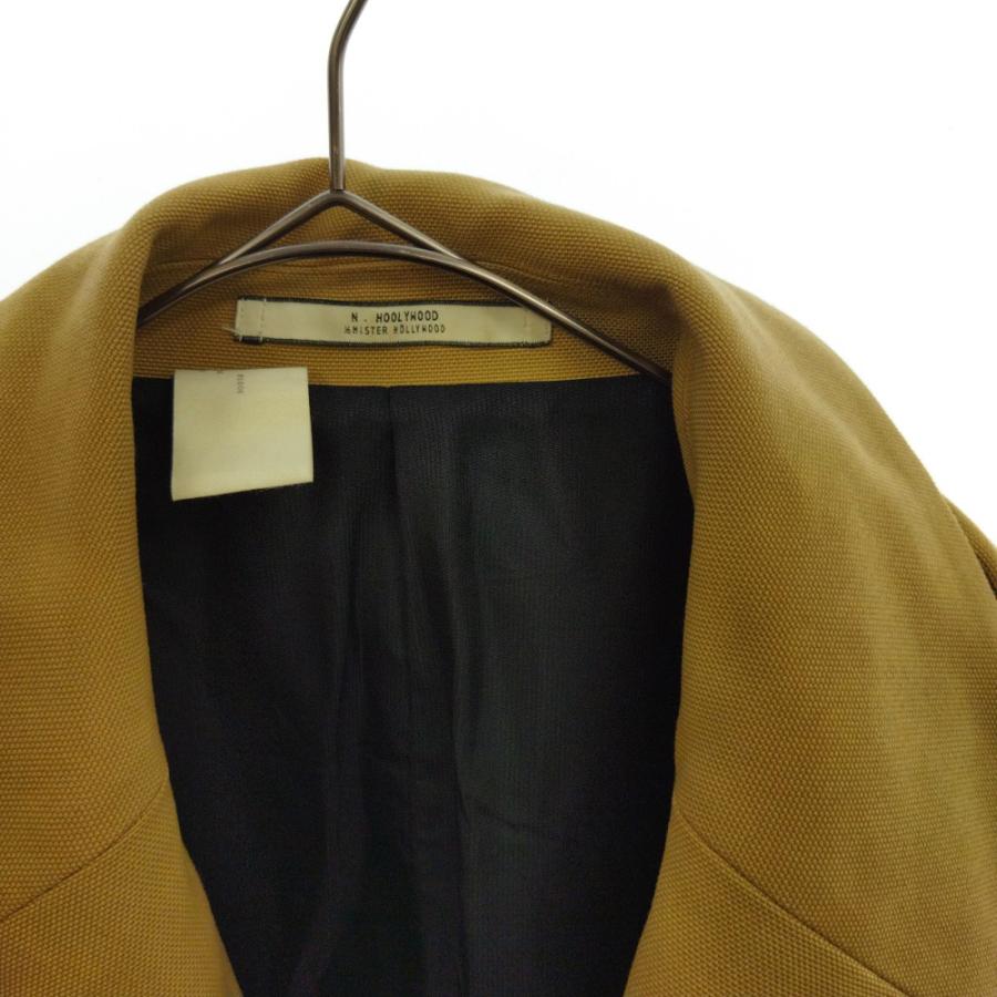 エヌハリウッド 18AW バックプリントオーバーサイズコート ベージュ  