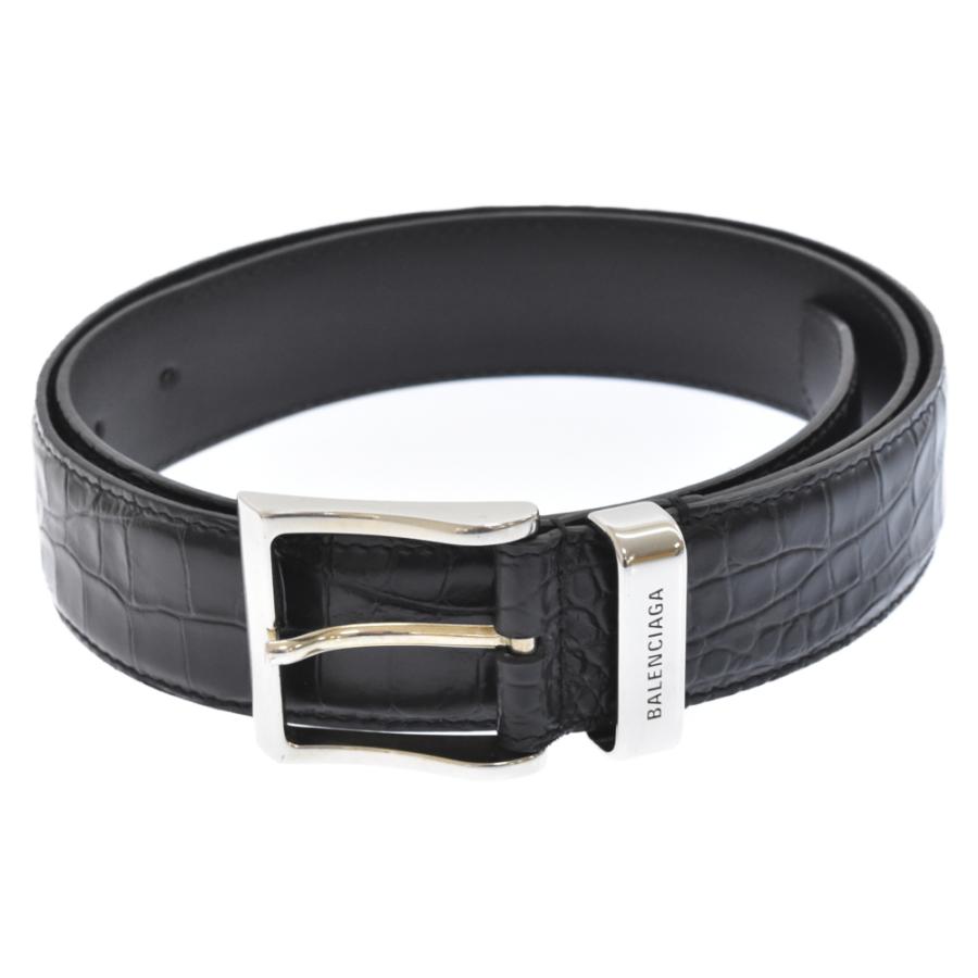 BALENCIAGA バレンシアガ RECTANGLE ラージベルト 620271 クロコ型押し  