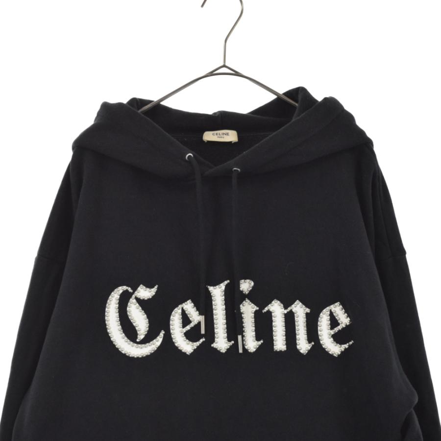 CELINE セリーヌ 22SS Hoodie In Cotton Fleece With Studs 2Y700670Q スタッズ ロゴ