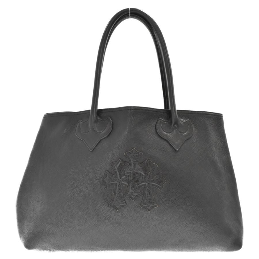 クロムハーツ TOTE W/SNP 3CEME/3 レザートートバッグ CHROME HEARTS クロムハーツ TOTE W SNP 3CEME 3セメタリー