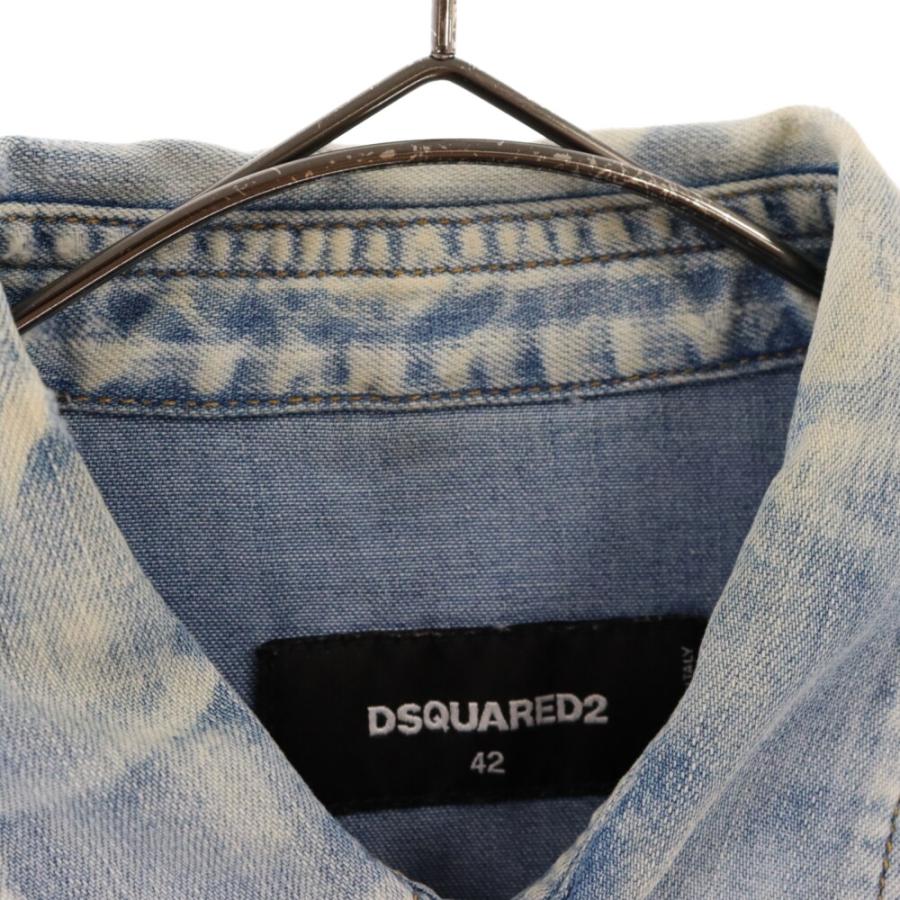 DSQUARED2 ディースクエアード 19SS 6.5oz WESTERN SHIRT ウェスタン