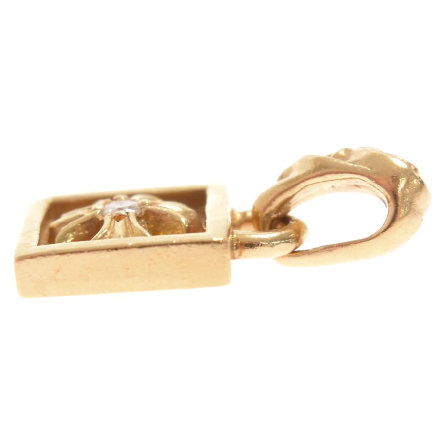 CHROME HEARTS クロムハーツ 22K FRAMED CH PLUS 1DIAフレームドCH  