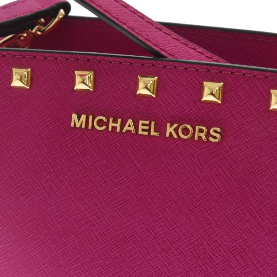 MICHAEL KORS スタッズショルダーバッグ ピンク