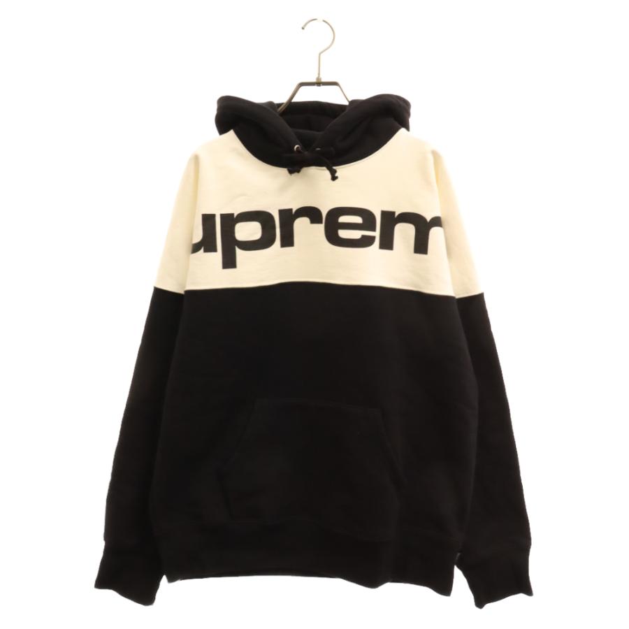 SUPREME シュプリーム 17AW Blocked Hooded Sweatshirt ブロックロゴ 