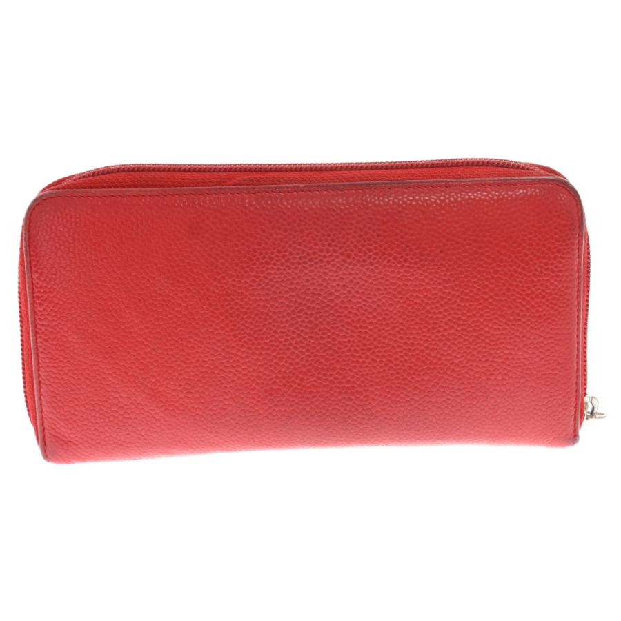 CHANEL シャネル ココマーク キャビアスキン ラウンドファスナー 財布  