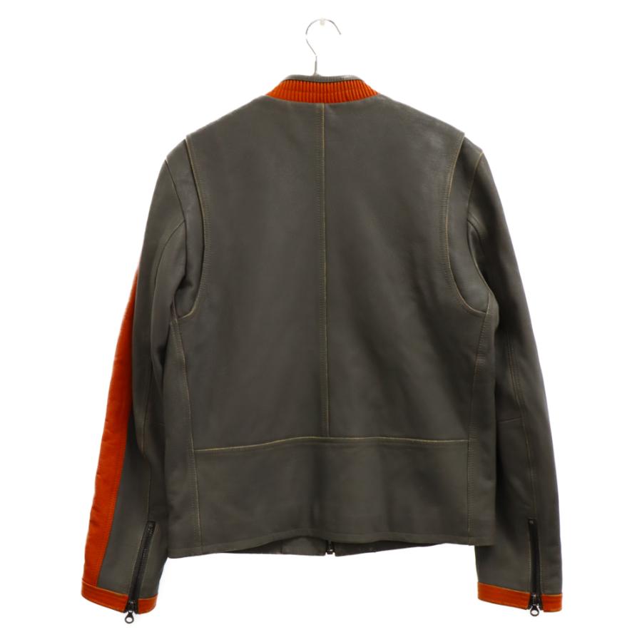 DIESEL ディーゼル Zipup leather Jacket ジップアップ レザージャケット A063470PDAS オレンジ｜shopbring｜02