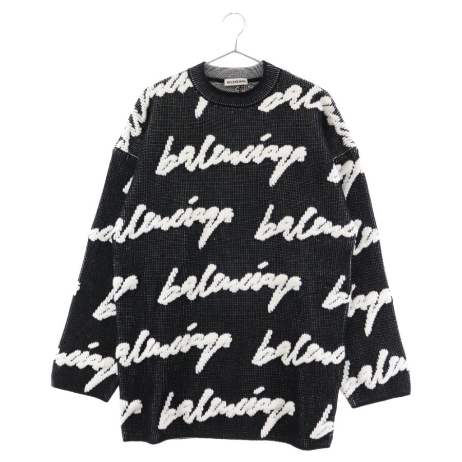 BALENCIAGA 3D SCRIBBLE クルーネックニット BALENCIAGA 3D SCRIBBLE クルーネックニット