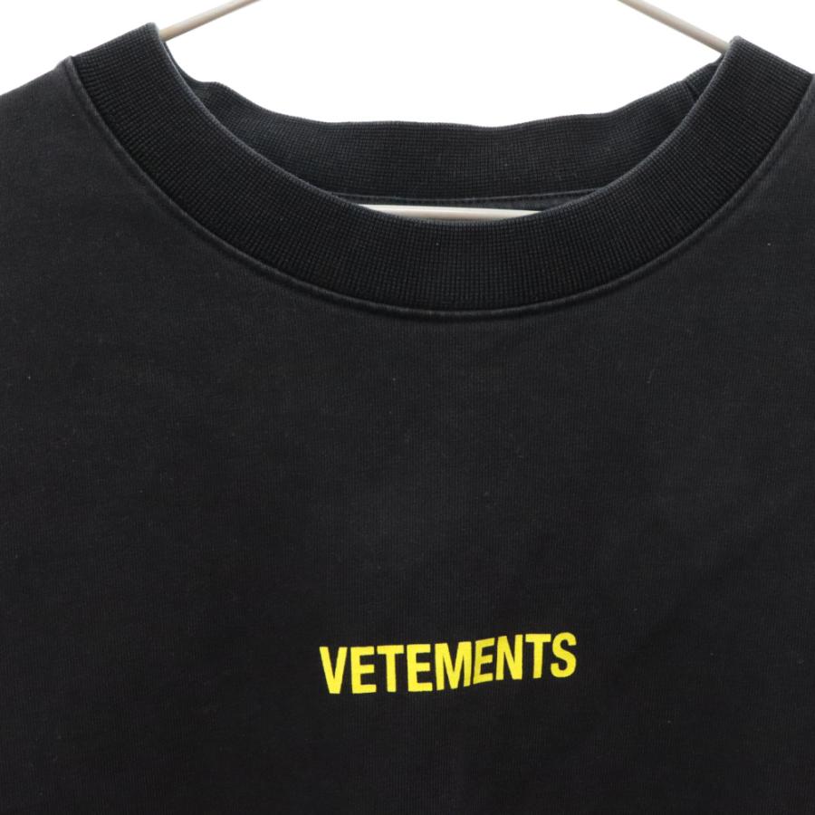 VETEMENTS ヴェトモン 22SS LOGO LABEL LONGSLEEVE UE52TR280X 
