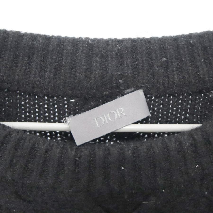 DIOR ディオール 21AW CDデザイン カシミヤ ニットセーター ブラック 